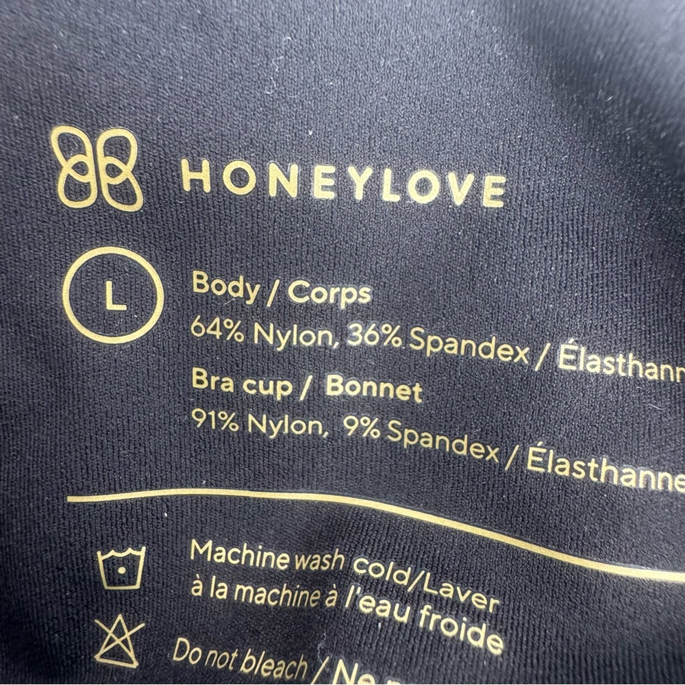 Honeylove LiftWear Tank Bra Size Black NWT - Picture 9 of 9